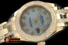 Replica Rolex 2-Diam Bez YG MOP Wht/Diam S-2671