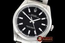 Rolex Oyster Pert. 39mm 114300 SS/SS Black Stk BP Asia 3132