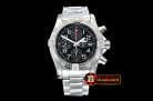 Breitling Avenger II Chronograph 43mm SS/SS Black GF A7750