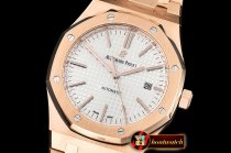 Audemars Piguet Royal Oak 15400 RG/RG White JF V5 MY9015 Mod 3120