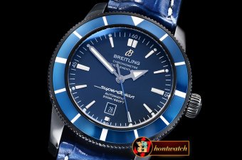 Breitling SuperOcean Heritage II 46mm DLC/LE Blue ANF Asia 2824