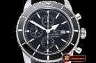 Breitling SuperOcean Heritage II Chrono SS/RU Black OMF A7750