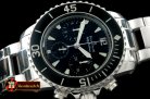 Replica Blancpain 50 Fathoms Chronograph SS/SS Black Asia 7750