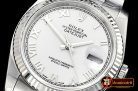 Rolex Datejust Man DJ 36mm Jub Fluted SS/SS Wht Roman ARF A3135