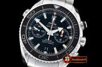 Replica Omega Planet Ocean 45mm Chrono SS/SS Blk/Wht A7750 Mod93