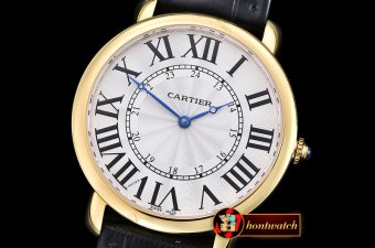 Replica Cartier Ronde Louis Cartier No Date YG/LE White Asia HW