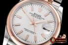 Rolex DateJust 36mm Jub Dome RG/SS White/Stk BP A2813