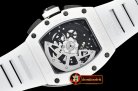 Richard Mille RM011 Carbon/Ceramic CER/RU White/Num KVF A7750 Mod