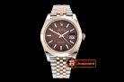 Rolex Datejust II 41mm Jub Smt RG/SS Brown Stick BP Swiss 2836