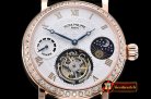 Patek Philippe MoonPhase PR Tourb Diam RG/LE Wht - Asia HW Tourb
