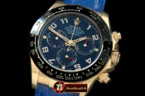 Replica Rolex Daytona 116528 YG/LE Blue Num A-7750 Sec@6