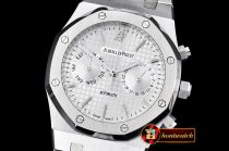 AP0380B - Royal Oak Calendar SS/SS White VK Quartz