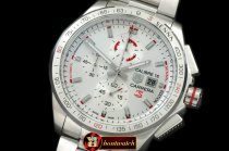 TAG0273A - Carrera 16 Senna Ed Chrono SS/SS White Jap OS20 Qtz