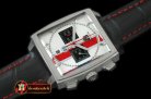 TAG0279C - Monaco Classic SS/LE White Jap OS20 Quartz Chrono