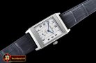 JAEGER LE COULTRE JL Reverso Automatic SS/LE White/Num Asia 2824