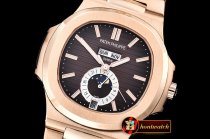Patek Philippe Nautilus GMT MoonPhase RG/RG Brown Asia 23J Calen