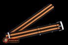 Rolex Black/Orange 22mm Top Quality Nylon Strap