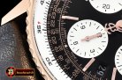 Breitling Navitimer B01 RG/LE Black/White JF A7750 Mod