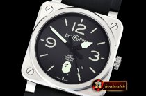 Bell&Ross BR03-92 42mm XXV Bathing Ape SS/RU Black MY9015
