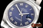 Rolex DateJust 36mm Oyst Dm 904L SS/SS Blue/Rmn GMF SA3135