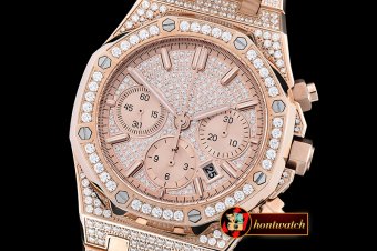 Replica Audemars Piguet Royal Oak Chronograph 26322O RG/RG Diams
