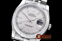 Rolex Datejust DJ 36mm Jub Flt SS/SS Light Grey Stk BP A3135 Mod