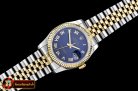 Rolex Datejust DJ 36mm Jub Flt YG/SS Blue Rmn BP A3135 Mod