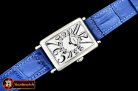 Franck Muller Long Island Ladies 952QZ SS/LE (Blue) Wht GF Swiss Qtz
