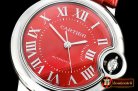 Cartier Balon Bleu Midsize 33mm SS/LE Red MY9015 Mod