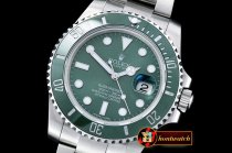 Rolex Submariner 116610LV SS/SS Green BP Ult A3135 Mod