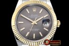 Rolex Datejust II DJ2 41mm Oyt Flt YG/SS Grey Stk BP Asia 2813