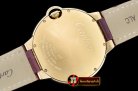 Cartier Balon Bleu Mens Diams Bez YG/LE White Miyota