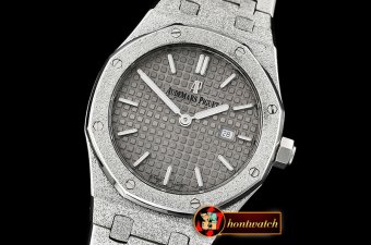 AP0530A - AP Royal Oak 33mm Frosted SS/SS Grey JHF V2 Swiss Qtz