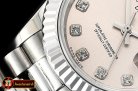 Rolex DateJust Ladies 28mm Pres Flt SS/SS Grey/Diam BP A2671