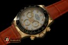 Replica Rolex Daytona 116528 YG/LE Wht Diam A-7750 Sec@6