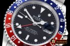 Rolex GMT II Ref.16710 Pepsi SS/SS Black BP Asia 3186 Mod