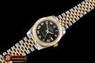 Rolex DateJust 36mm Jub Flt YG/SS Black/Rmn BP A2813