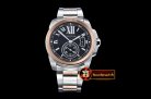 Best Quailty Cartier Cartier De Calibre RG/SS Black JF Miyota 82