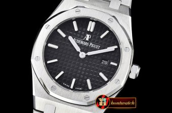 Audemars Piguet Royal Oak Ladies 33mm SS/SS Blk JF Swiss ETA Qua