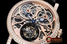 Franck Muller Giga Tourbillon Ronde Squelette Diams RG/LE Rose Tourb