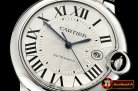 Cartier Balon Bleu Mens 42mm SS/SS White MY9015 Mod