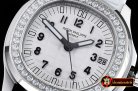 Patak Philippe Aquanaut Midsize 5069A Diams SS/RU White MY9015 Mod