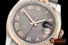 Rolex Datejust Man DJ 36mm Jub Flt RG/SS Black MOP Roman BP A313