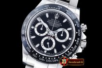 Rolex Daytona Ceramic Bezel SS/SS Black Noob A7750