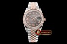 Rolex DateJust 36mm Jub Diam RG/SS Grey/Rmn/Dm BP A2813