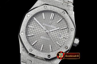 Audemars Piguet Royal Oak Jumbo 15400 Frosted SS/SS Grey Asia 21