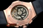 Replica Hublot Big Bang Chrono 41mm RG/RU CF Black A-7750 Sec@3