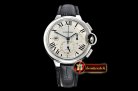 Cartier Balon Bleu Chronograph 47mm SS/LE White ZF Asia 7750