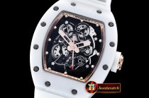 Replica Richard Mille RM055 White Bubba Watson White Cer Rose CE