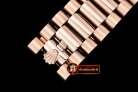 Rolex DayDate 40mm Flt RG/RG Pearl Wht Roman BP Swiss 2836